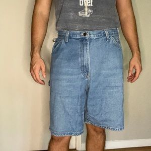 Dickies Mens Denim 29 Shorts - Light Blue - Work Shorts - Streetwear - Baggy